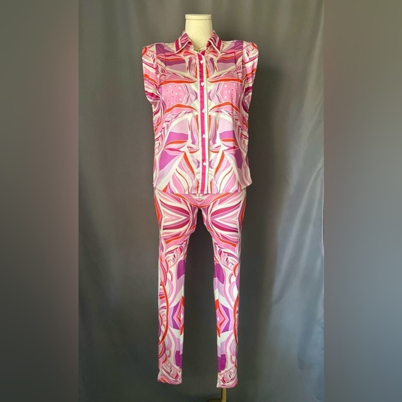 Her Bottari Stylish Pink and White Women's Set (897) - Picture 5 of 17